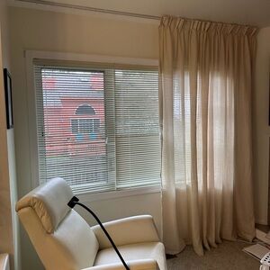 Pinch pleated curtains